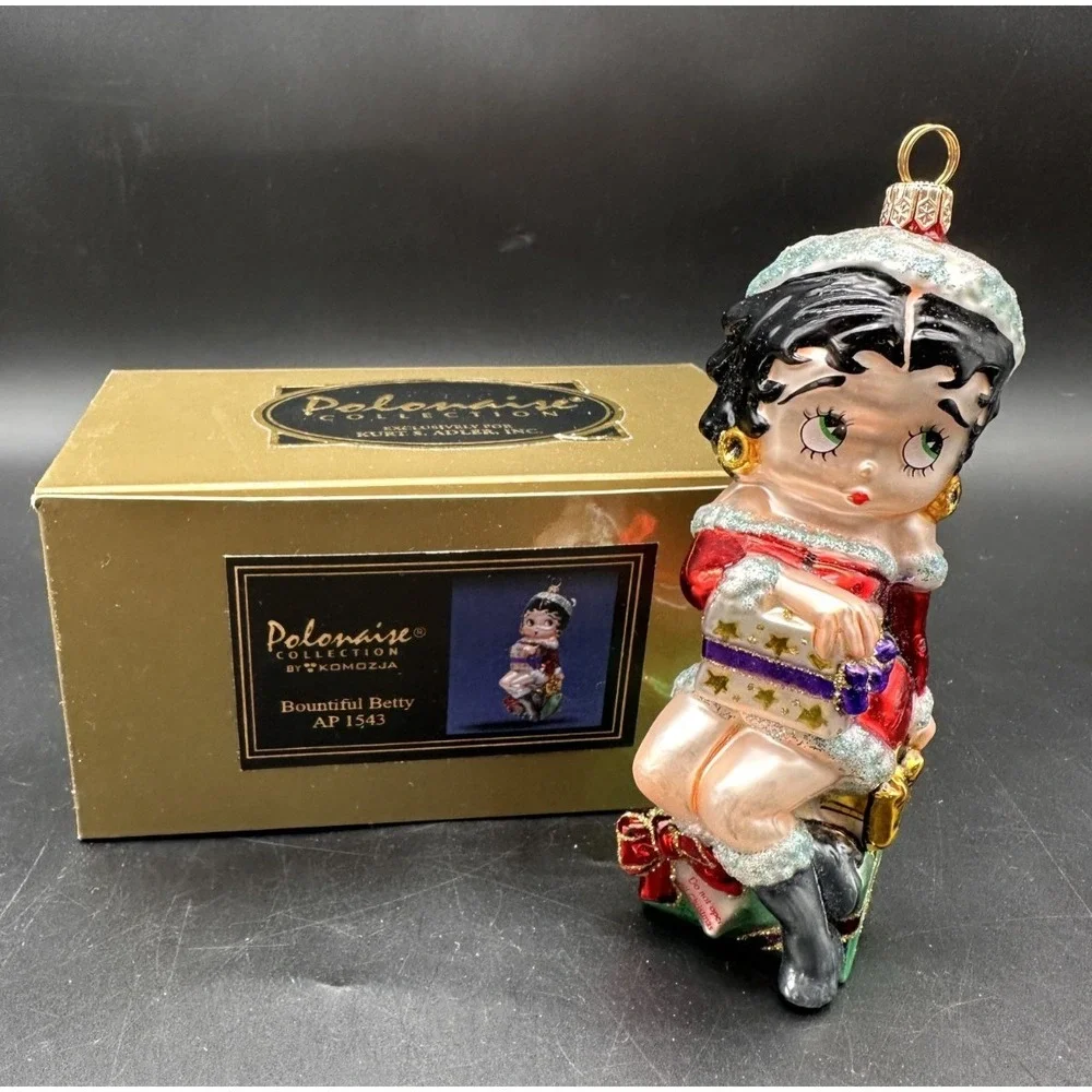 KURT ADLER POLONAISE BETTY BOOP‎ BOUNTIFUL BETTY ORNAMENT AP1543 5.5